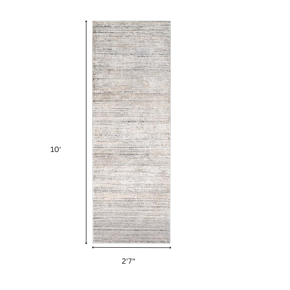 Modern Abstract Gray Area Rug – Stain-Resistant, High-Low Pile, Distressed Ivory Hues for a Relaxed, Stylish Touch