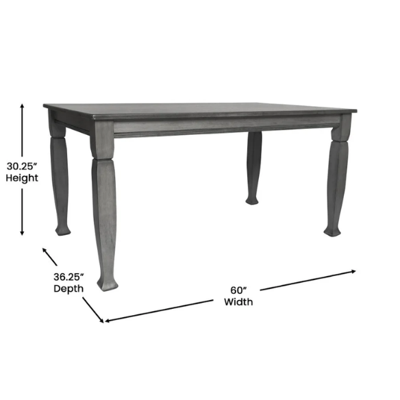 Classic Wood Dining Table with Sculpted Decorative Legs – Timeless Elegance & Durability for Every Dining Occasion
