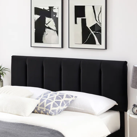 Velvet Upholstered Queen Size Platform Bed with Adjustable Headboard and 4 Storage Drawers
