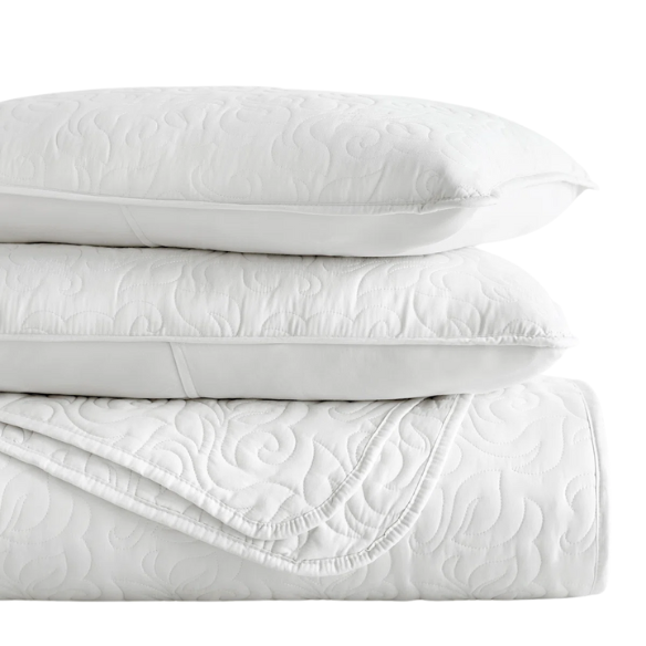 Elegant Floral Stitching Quilt Set – Ultra-Soft, Hypoallergenic, and Machine Washable Bedding for All Seasons