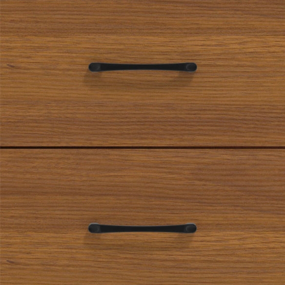 22.7" 2-Drawer Nightstand – Space-Saving Modern Minimalism, Engineered Wood with Clean-Lined Silhouette, Neutral Finish, Open Cubby & 2 Spacious Drawers for Bedroom Storage, Ideal for Tech & Accessories