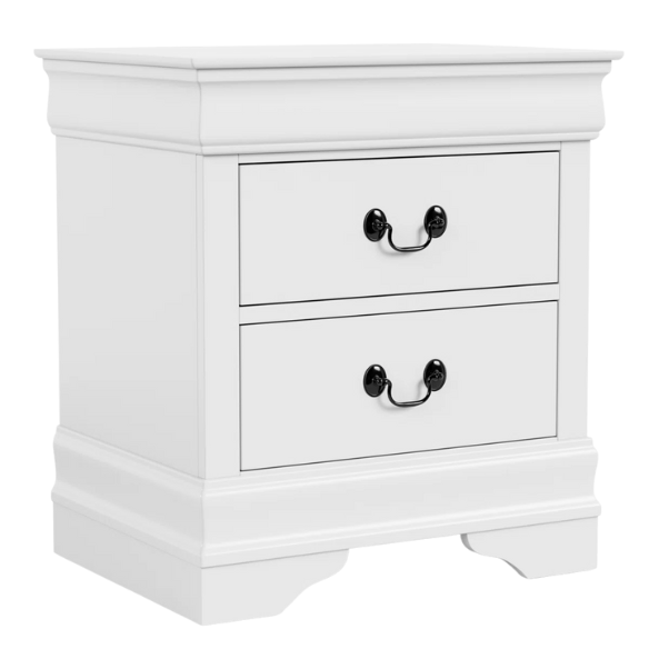 Elegant Queen Size Sleigh Wooden 3-Piece Bedroom Set with English Dovetail Design