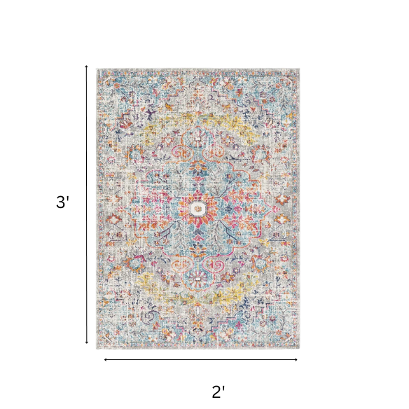 Timeless Traditional Woven Area Rug – Machine-Woven Polypropylene, Medium Pile, Durable and Easy to Clean