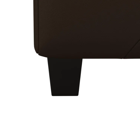 Luxurious Faux Leather Platform Bed – Full Double Size with Sleek Modern Design