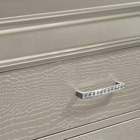 Glamour Bedazzled 5-Piece Twin Bedroom Set – Sparkling Elegance & Luxe Design