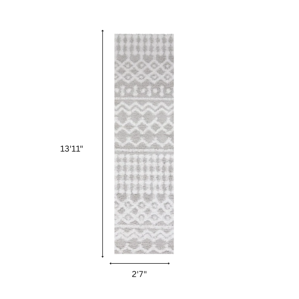 Soft Cozy Woven Shag Bohemian Tribal Area Rug