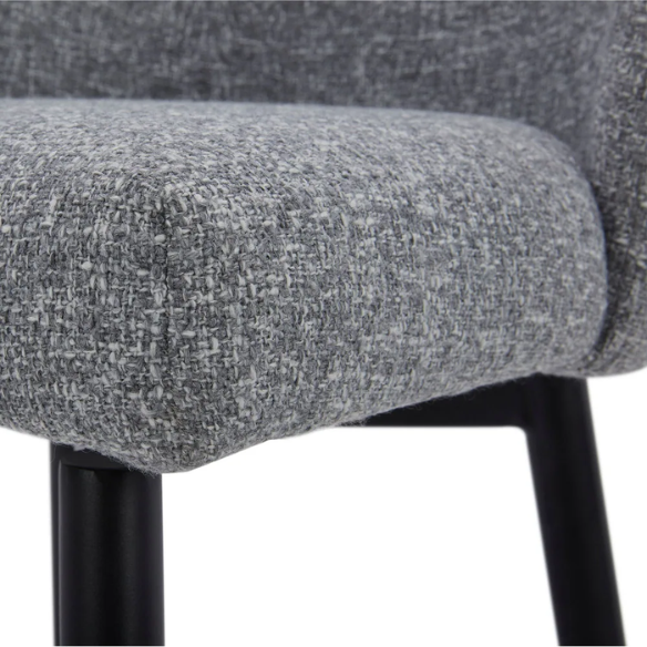 Set of 2 Counter Height Swivel Barstools – Mid-Century Modern Design, Padded Seat with High-Density Foam, 360° Swivel, Sturdy Iron Base, Footrest for Kitchen or Bar
