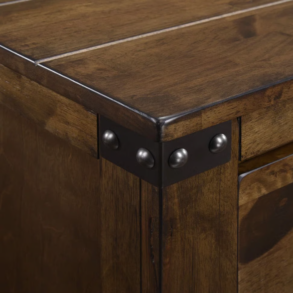 Elegant Brown Panel King Bedroom Set with Intricate Headboard and 2 Nightstands for Added Storage