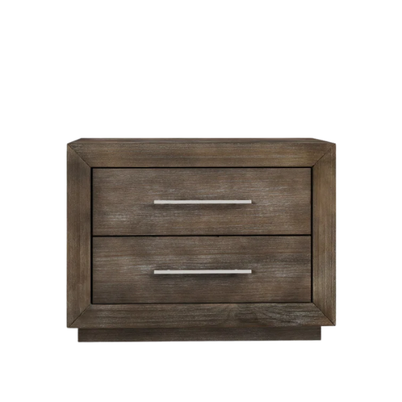 Rustic Solid Wood Platform 4-Piece Bedroom Set - Cozy Mountain Cabin-Inspired Design with Canopy Bed, 9-Drawer Dresser, Nightstand, and Optional 5-Drawer Chest – Natural Pine Wood Finish with Exquisite Grain Detail