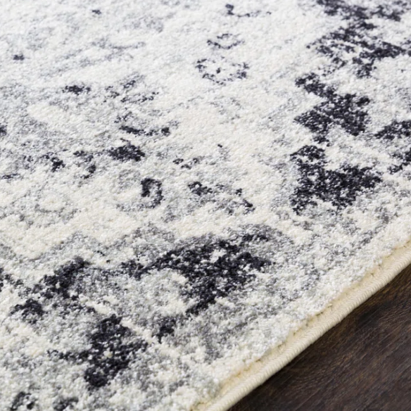 Timeless Traditional Woven Area Rug – Machine-Woven Polypropylene, Medium Pile, Durable and Easy to Clean