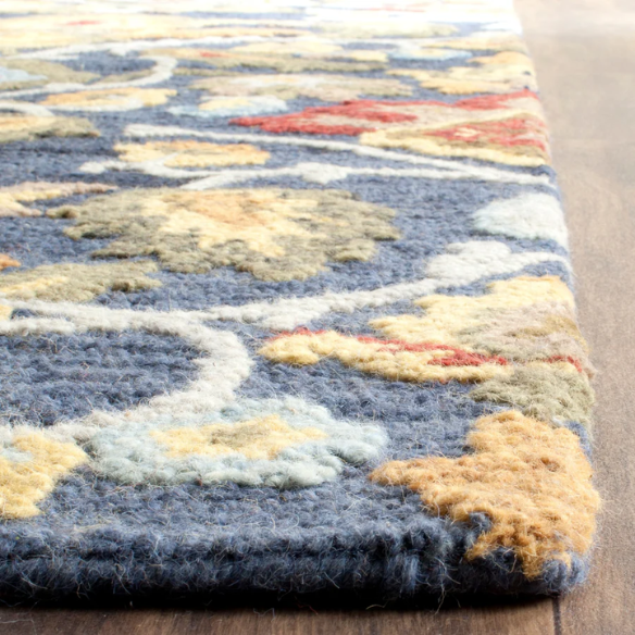 Tufted Wool Area Rug – Luxurious Floral Design