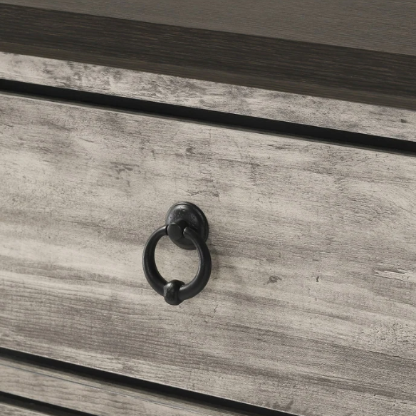 5-Piece Gray Rustic Panel Bedroom Set – A Harmonious Blend of Rustic Charm and Modern Elegance