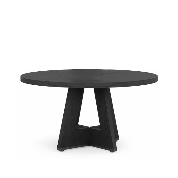 47-Inch Round Dining Table for 4 – Modern Wood Kitchen Table with MDF Legs, Perfect for Dining Room, Kitchen, or Living Room