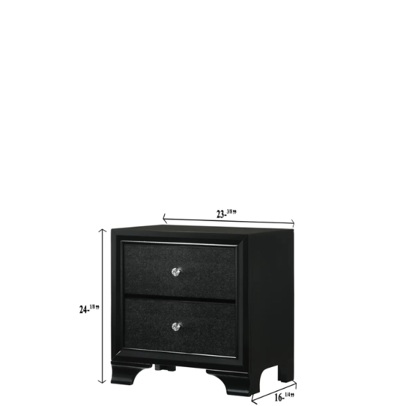 LED-Lit Black Framed 3-Piece Twin Bedroom Set – Modern, Stylish, & Illuminated Design