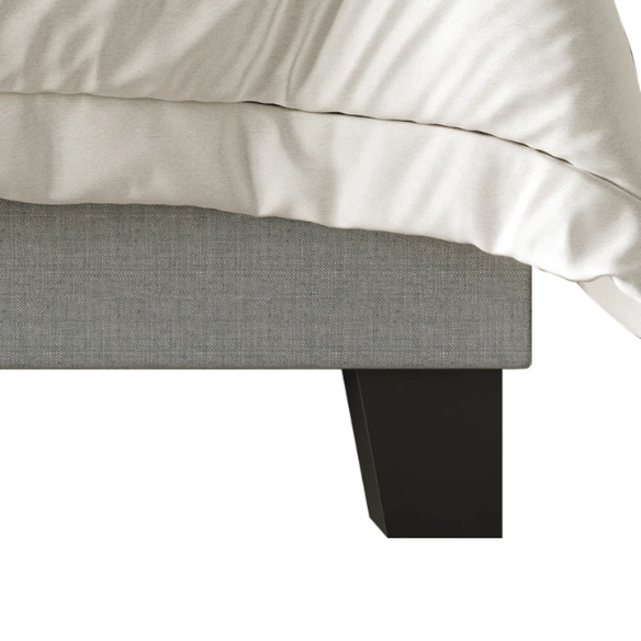 Light Grey Tufted Button Polyester 3-Piece Full Double Size Bedroom Set – Elegant Design with Plush Comfort and Sophisticated Style