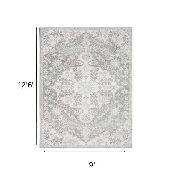 Timeless Traditional Woven Area Rug – Machine-Woven Polypropylene, Medium Pile, Durable and Easy to Clean