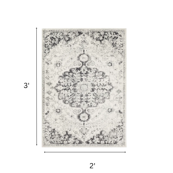 Timeless Traditional Woven Area Rug – Machine-Woven Polypropylene, Medium Pile, Durable and Easy to Clean