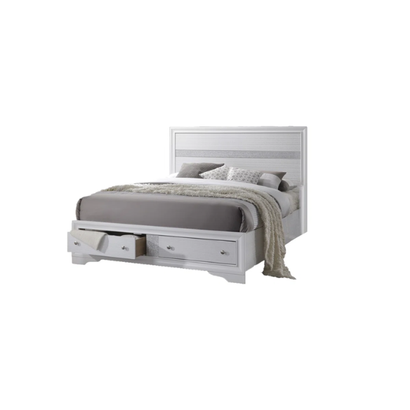 Minimalist Elegance Platform 5-Piece Queen Bedroom Set – Stylish, Cozy, and Tastefully Adorned