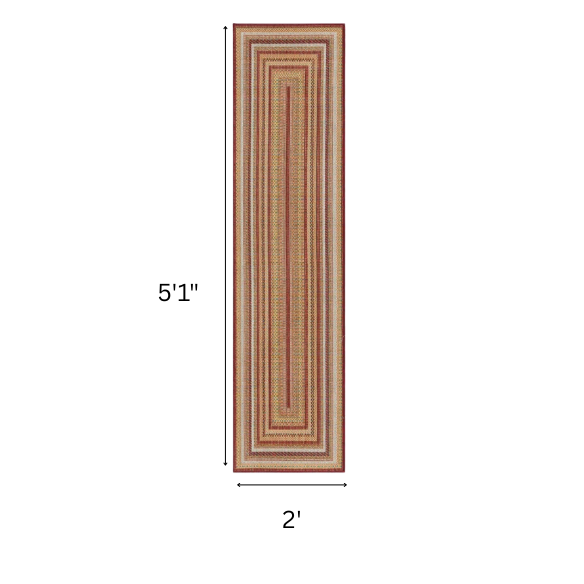 Coastal-Inspired Geometric Rug – Fade & Stain-Resistant, Burgundy,Ivory,Orange,Green,Blue Pattern, Ideal for Indoor/Outdoor Use