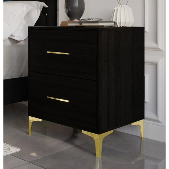 Luxurious Royal Blue Upholstered Platform 3-Piece Twin Bedroom Set