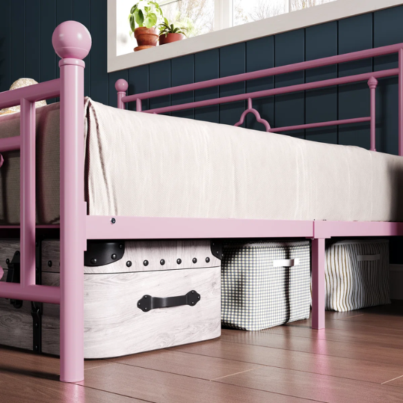 Durable Metal Platform Bed – Full Double Size with Sturdy Frame and Modern Design