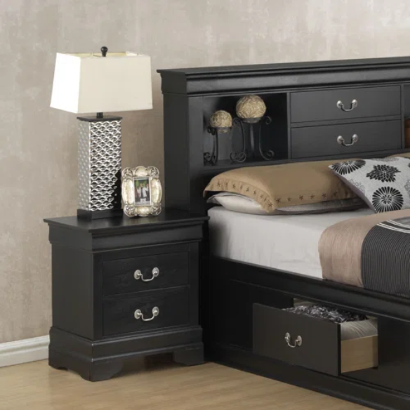 Wooden Bookcase Storage Twin Bed – Space-Saving Design with Stylish Shelving