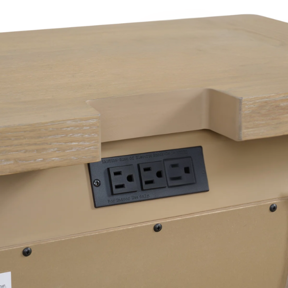 Sand Dune Queen Bedroom Set – Coastal-Inspired Panel Bed, Dresser, 2 Nightstands, and Chest with Rustic Charm