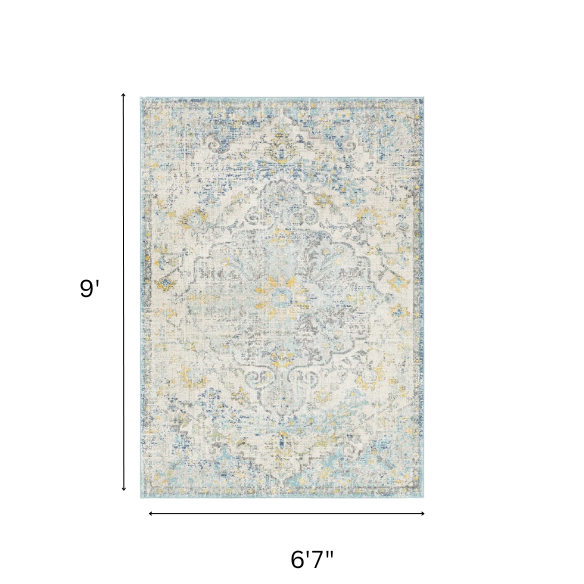 Timeless Traditional Woven Area Rug – Machine-Woven Polypropylene, Medium Pile, Durable and Easy to Clean