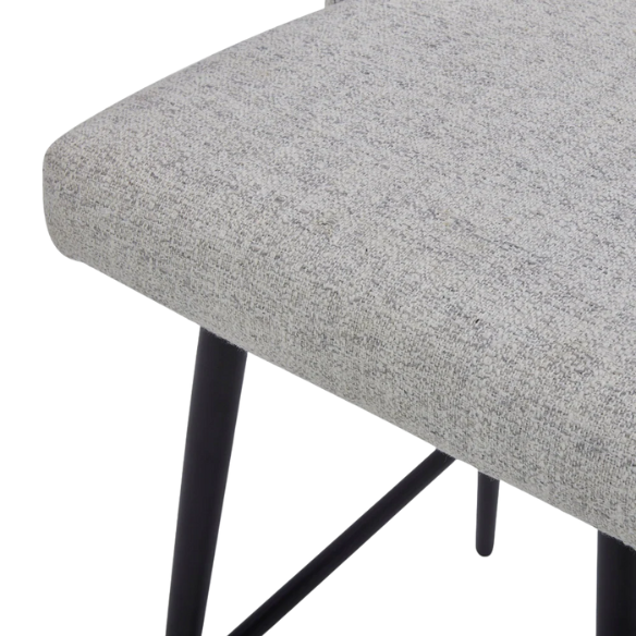 Set of 2 Counter Height Swivel Barstools – Mid-Century Modern Design, Padded Seat with High-Density Foam, 360° Swivel, Sturdy Iron Base, Footrest for Kitchen or Bar