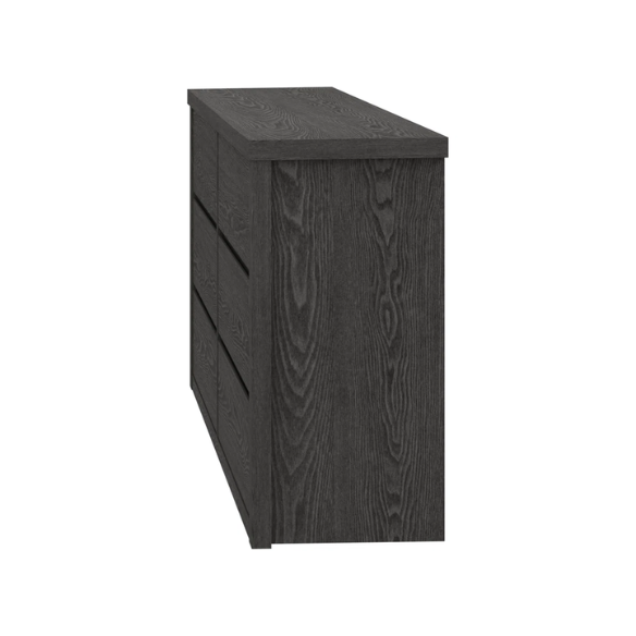 Modern 46.46'' 6-Drawer Double Dresser with Hidden Handles and Wood Grain Finish