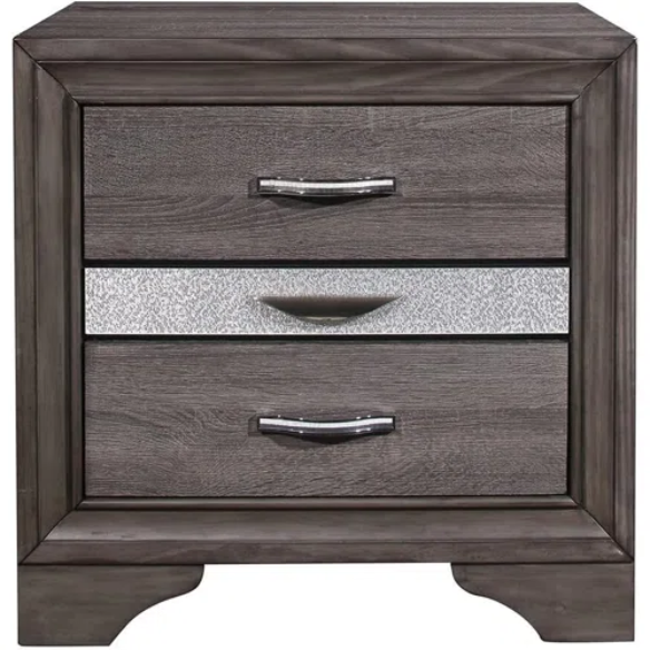Visually Stunning Panel Configurable Bedroom Set – Clean Modern Design with Timeless Gray Finish, Melamine Detailing, Panel Headboard, and Spacious Footboard Drawers – Perfect for Creating a Serene and Stylish Bedroom Retreat