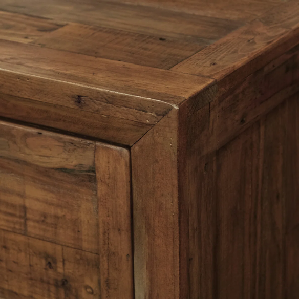 Weathered Oak Queen Bed with Solid Wood Standard Bedroom Set – Timeless, Durable, and Stylish