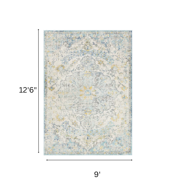 Timeless Traditional Woven Area Rug – Machine-Woven Polypropylene, Medium Pile, Durable and Easy to Clean