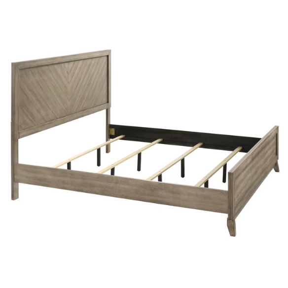 Transform Your Bedroom with a 5-Piece Bedroom Set – Modern Elegance in Weathered Sand Finish with Timeless Sophistication and Exceptional Functionality