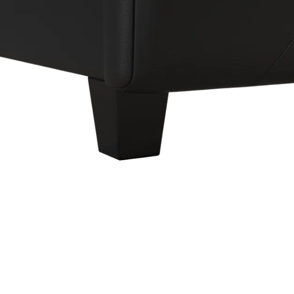 Luxurious Faux Leather Platform Bed – Full Double Size with Sleek Modern Design