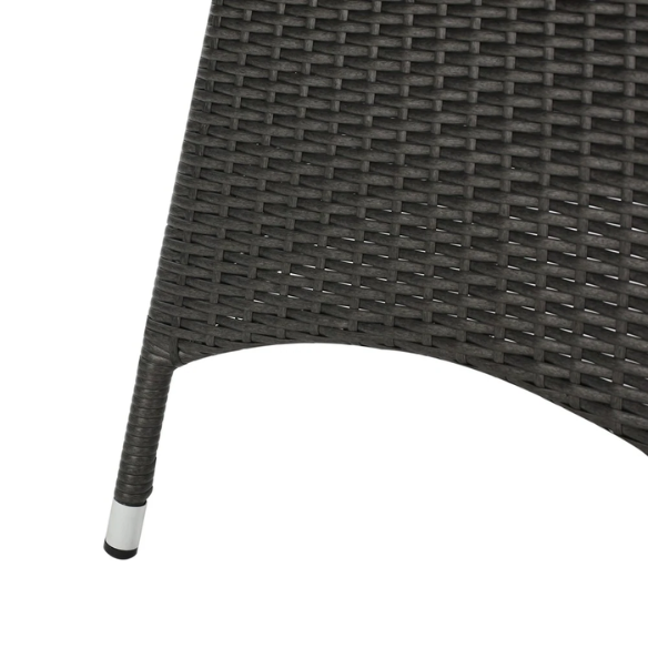 5-Piece Outdoor Wicker Dining Set | Includes Water-Resistant Cushions for Comfort and Durability
