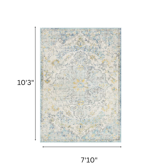 Timeless Traditional Woven Area Rug – Machine-Woven Polypropylene, Medium Pile, Durable and Easy to Clean