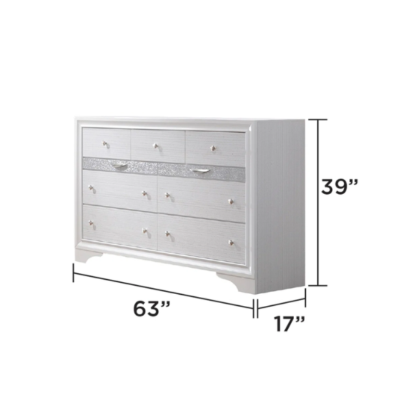 Minimalist Elegance Platform 5-Piece Queen Bedroom Set – Stylish, Cozy, and Tastefully Adorned