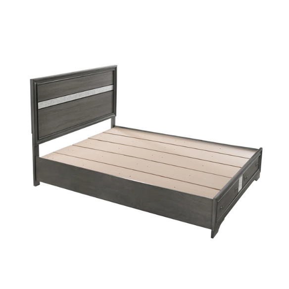 Minimalist Elegance Platform 5-Piece Queen Bedroom Set – Stylish, Cozy, and Tastefully Adorned