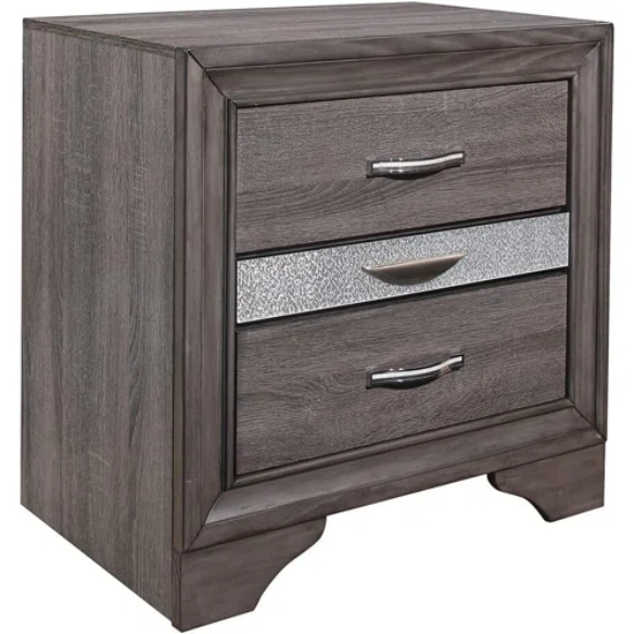 Visually Stunning Panel Configurable Bedroom Set – Clean Modern Design with Timeless Gray Finish, Melamine Detailing, Panel Headboard, and Spacious Footboard Drawers – Perfect for Creating a Serene and Stylish Bedroom Retreat