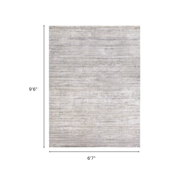 Modern Abstract Gray Area Rug – Stain-Resistant, High-Low Pile, Distressed Ivory Hues for a Relaxed, Stylish Touch