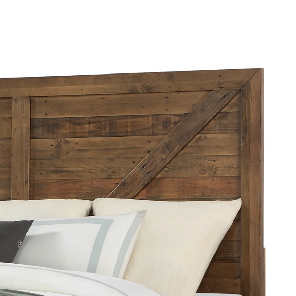 Rugged and Weathered 5-Piece King Bedroom Set – Solid Pine Wood Frame with Dark Brown Finish, Ball-Bearing Glide Drawers, Weathered Steel Hardware, and Ample Storage