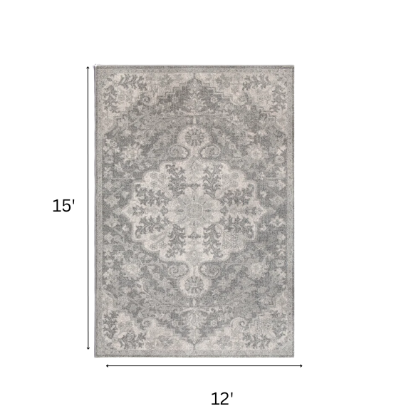 Timeless Traditional Woven Area Rug – Machine-Woven Polypropylene, Medium Pile, Durable and Easy to Clean