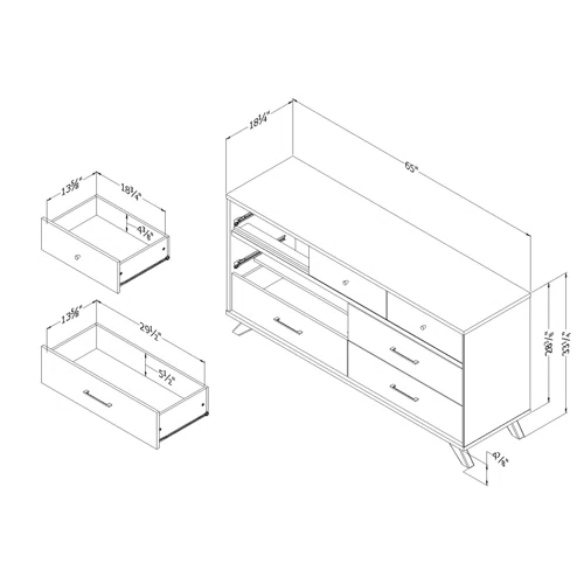 Rustic Restoration Queen Platform Configurable Bedroom Set with 7-Drawer Dresser, Nightstand, and Scandinavian-Inspired Design