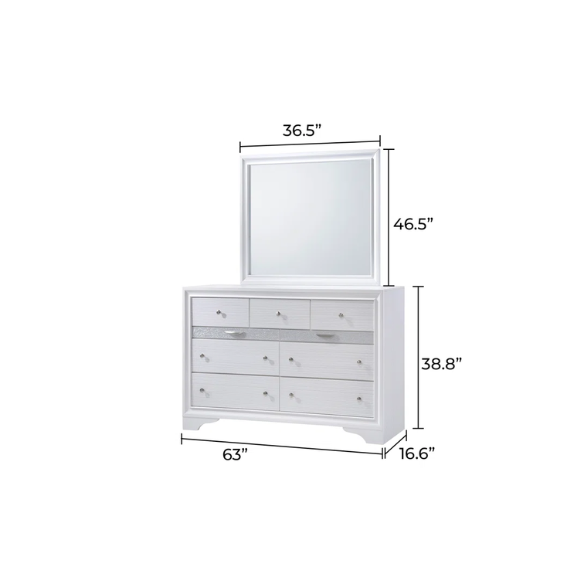 Minimalist Elegance Platform 5-Piece Queen Bedroom Set – Stylish, Cozy, and Tastefully Adorned