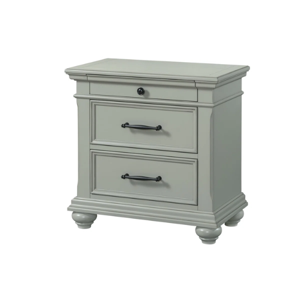 Classic & Functional King Size 5-Piece Bedroom Set: Solid Poplar & Engineered Wood Construction