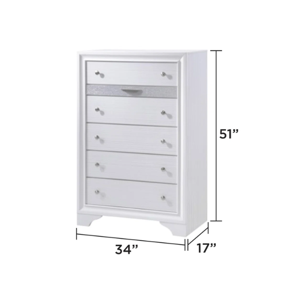 Minimalist Elegance Platform 5-Piece Queen Bedroom Set – Stylish, Cozy, and Tastefully Adorned