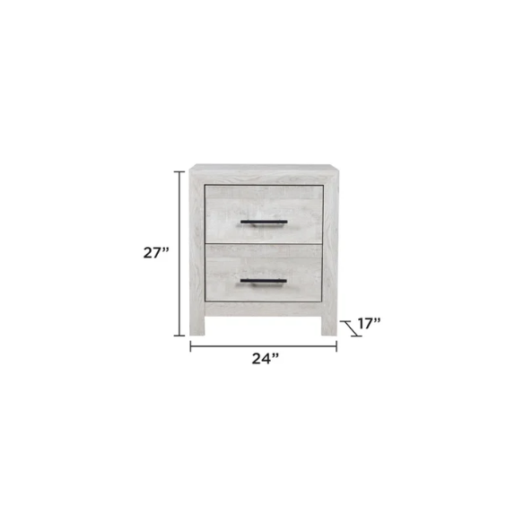 Stylish Light Grey Wooden 5-Piece Twin Bedroom Set: Luxurious Rustic Solid Wood Design