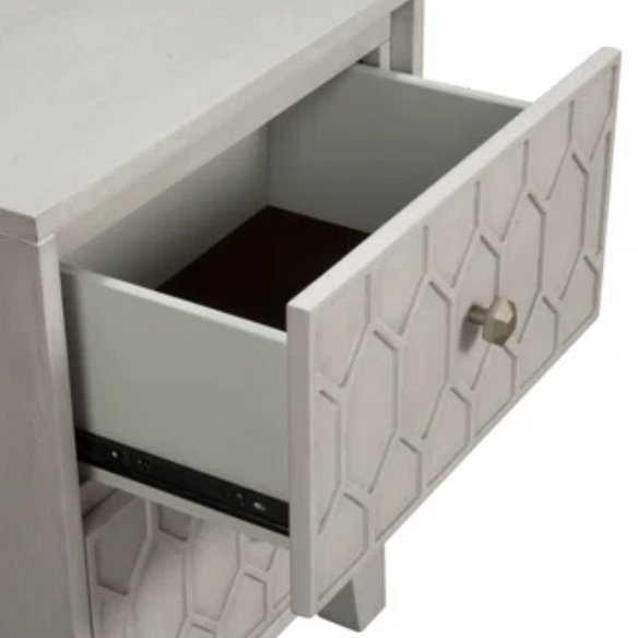 Modern Panel Configurable Bedroom Set with Honeycomb Design Headboard – Stylish and Contemporary with Sleek Lines and Sophisticated Appeal
