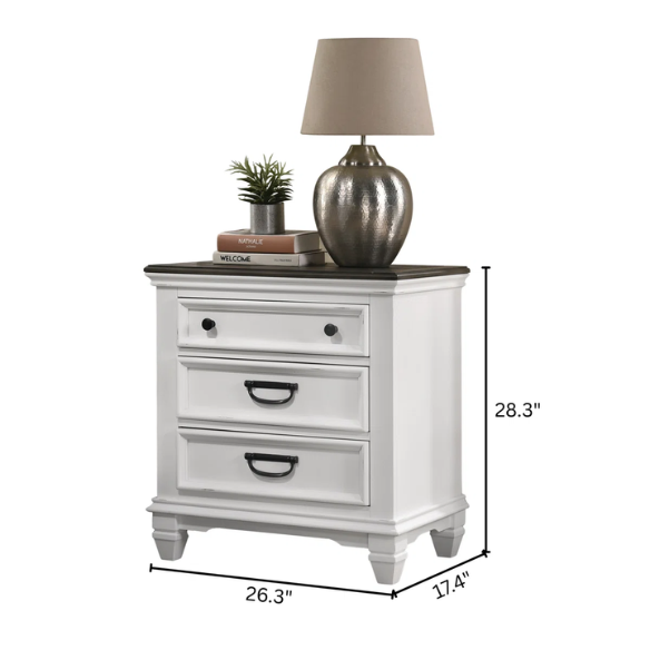 Solid Wood 6-Piece Storage Bedroom Collection – Rustic Charm with Headboard Storage, USB Charging Station, and Durable New Zealand Pine Construction